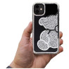 Etui TEDDY BEAR na telefon Apple iPhone 11 A2111 damskie dziewczęce na prezent urodziny święta srebrne
