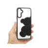 Etui TEDDY BEAR na telefon Samsung Galaxy A14 4G A145 / 5G A146 damskie dziewczęce na prezent urodziny święta czarne