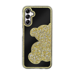 Etui TEDDY BEAR na telefon Samsung Galaxy A14 4G A145 / 5G A146 damskie dziewczęce na prezent urodziny święta złote