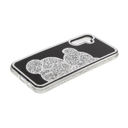 Etui TEDDY BEAR na telefon Samsung Galaxy A13 5G A136 / A04s 5G damskie dziewczęce na prezent urodziny święta srebrne