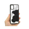 Etui TEDDY BEAR na telefon Samsung Galaxy A52 / A52 5G / A52s 5G damskie dziewczęce na prezent urodziny święta czarne
