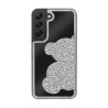 Etui TEDDY BEAR na telefon Samsung Galaxy S22 S901 damskie dziewczęce na prezent urodziny święta srebrne
