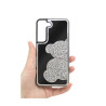 Etui TEDDY BEAR na telefon Samsung Galaxy S22 S901 damskie dziewczęce na prezent urodziny święta srebrne