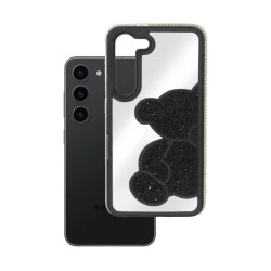 Etui TEDDY BEAR na telefon Samsung Galaxy S23 S911 damskie dziewczęce na prezent urodziny święta czarne