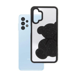 Etui TEDDY BEAR na telefon Samsung Galaxy A13 4G A135 A137 damskie dziewczęce na prezent urodziny święta czarne
