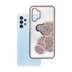 Etui TEDDY BEAR na telefon Samsung Galaxy A13 4G A135 A137 damskie dziewczęce na prezent urodziny święta różowe