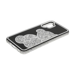 Etui TEDDY BEAR na telefon Samsung Galaxy A13 4G A135 A137 damskie dziewczęce na prezent urodziny święta srebrne