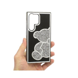 Etui TEDDY BEAR na telefon Samsung Galaxy S24 Ultra 5G S928 damskie dziewczęce na prezent urodziny święta srebrne