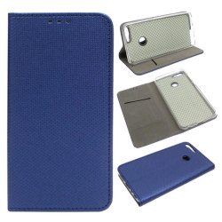 Etui Smart Magnet na telefon Huawei P Smart FIG-LX1 / Enjoy 7S FIG-AL10 granatowe
