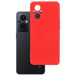 Etui Silicon Case na telefon OPPO Reno7 Lite 5G / 8 Lite 5G / 7 Z 5G czerwone MATT