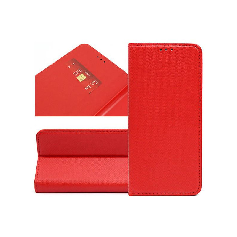 Etui Smart Magnet na telefon Xiaomi Redmi Note 7 czerwone