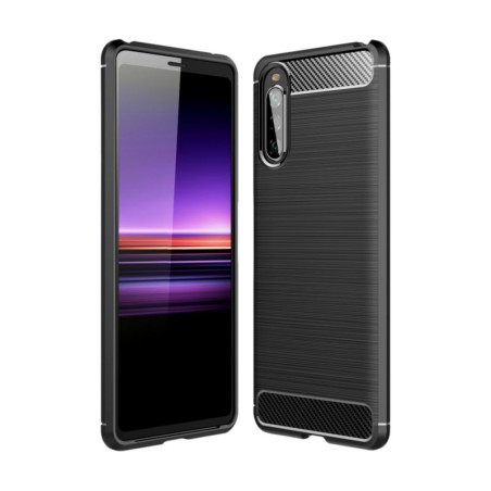 Etui Bumper Carbon Lux na telefon Sony Xperia 10 II XQ-AU51 czarne