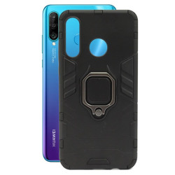 ETUI PANCERNE RING ARMOR na telefon Huawei P30 Lite MAR-L21 czarne