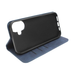 Etui Smart Retro Lite na telefon Apple iPhone 16 A3287 granatowe