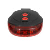 Lampka rowerowa LED na tył tylna na rower linia oświetlenie drogi 5 LED laserowa