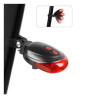 Lampka rowerowa LED na tył tylna na rower linia oświetlenie drogi 5 LED laserowa