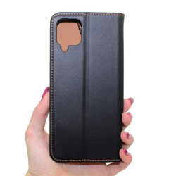 Etui Smart Pro Leather na telefon Samsung Galaxy A12 A125 / M12 M127 czarne