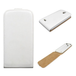 Etui pionowe z klapką SLIM FLEX na telefon Huawei Y5 Y560 białe