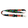 Smycz na szyję w kwiaty do telefonu uniwersalna 20mm x 52cm WZÓR 3