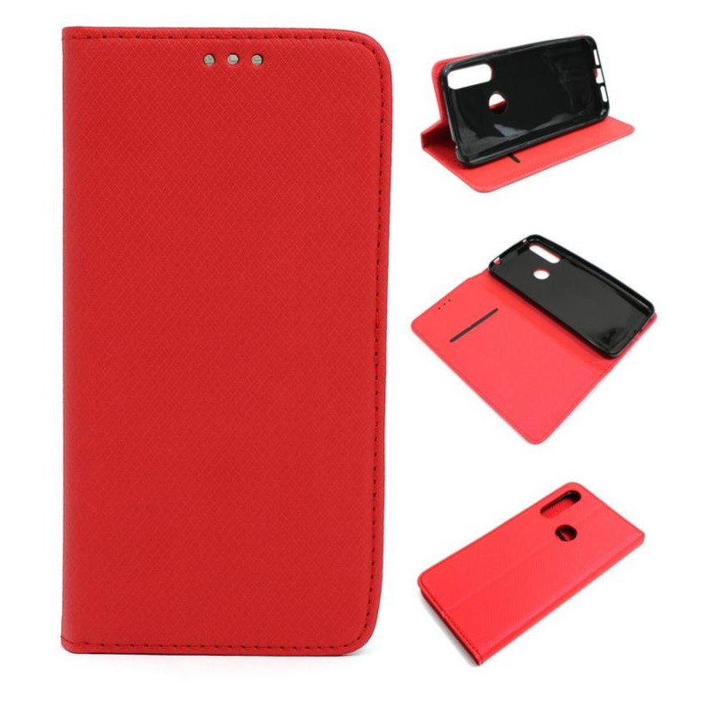 Etui Smart Magnet na telefon Alcatel 1s / 1V / 3L 2020 czerwone