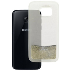 Etui Liquid / Water Case na telefon Samsung Galaxy S7 G930 srebrne 2