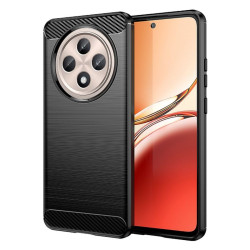 Etui Bumper Carbon LUX na telefon OPPO Reno 12 F 5G / 12 FS 5G CPH2637 czarne