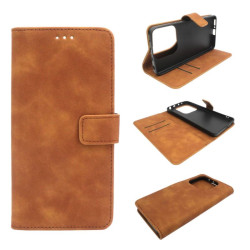 Etui Smart Leather na telefon Xiaomi Redmi Note 14 5G 24094RAD4G brązowe