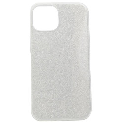 Etui Jelly Case SHINING HQ na telefon Apple iPhone 14 A2882 / 13 A2482 srebrne