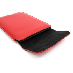 Etui skóra pionowe z klapką na czytnik e-booków Amazon Kindle Paperwhite 2 / inkBOOK Calypso+ 6" czerwone