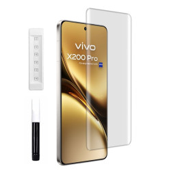 9H SZKŁO hartowane na telefon Vivo X200 Pro 5G V2405 UV + lampa