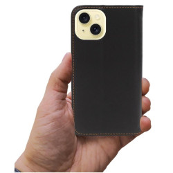 Etui Smart Pro Leather na telefon Apple iPhone 15 A3090 czarne