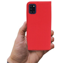 Etui Smart Magnet na telefon Samsung Galaxy A31 A315 czerwone