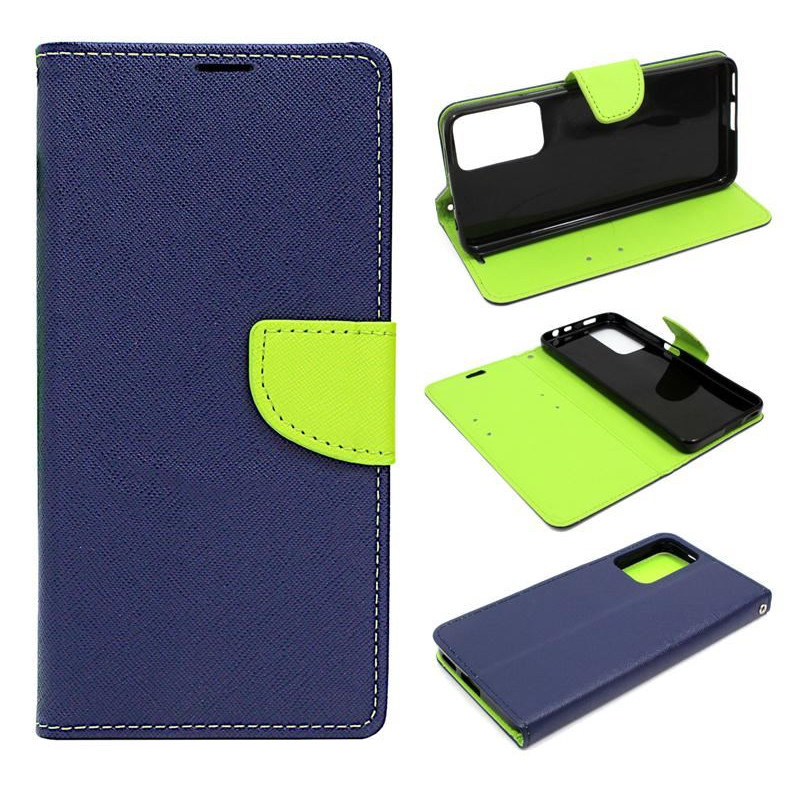 Etui z klapką Fancy Diary na telefon Xiaomi Redmi Note 11 / 11S 4G granatowe