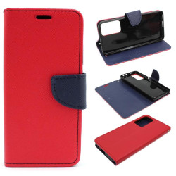 Etui z klapką Fancy Diary na telefon Xiaomi Redmi Note 11 / 11S 4G czerwone