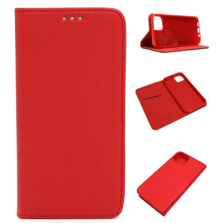 Etui Smart Magnet na telefon Apple iPhone 13 Pro A2638 czerwone
