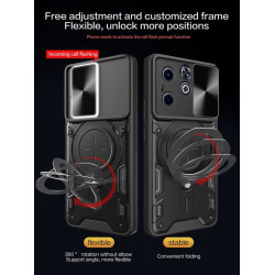 Etui Pancerne MAGNETIC Ring na telefon Infinix HOT 40i X6528B / Smart 8 X6525 Infinix HOT 40i czerwone