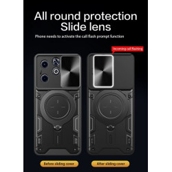 Etui Pancerne MAGNETIC Ring na telefon Infinix HOT 40i X6528B / Smart 8 X6525 Infinix HOT 40i czerwone