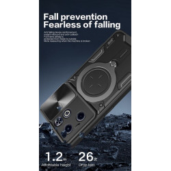 Etui Pancerne MAGNETIC Ring na telefon Infinix HOT 40i X6528B / Smart 8 X6525 Infinix HOT 40i granatowe