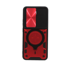 Etui pancerne Magnetic Ring na telefon Infinix Hot 50 Pro 4G czerwone
