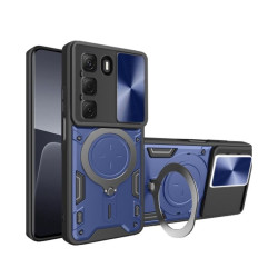 Etui Pancerne MAGNETIC Ring na telefon Infinix Hot 50 4G X6882 granatowe