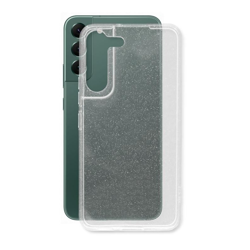 Etui Jelly Case GLITTER na telefon Samsung Galaxy S22 S901 bezbarwne