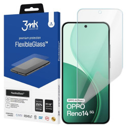 3MK FLEXIBLE GLASS szkło hybrydowe na telefon OPPO Reno 14 5G CPH2737 / Reno 14 F 5G CPH2743 / Reno 14 FS 5G CPH2743