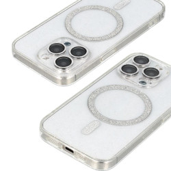 Etui MagSafe Glitter na telefon Apple iPhone Air A3517 bezbarwne