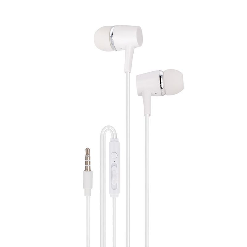 Słuchawki audio jack 3,5 mm douszne MAXLIFE MXEP-02 białe