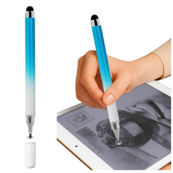 Rysik pojemnościowy niebieski do ekranu - precyzyjny stylus do tabletu i telefonu z podwójną końcówką