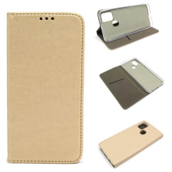 Etui Smart Magnet do telefonu Samsung Galaxy A21s A217 złote