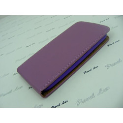 Etui pionowe z klapką SLIM FLEX na telefon Samsung Galaxy J1 2016 J120 fioletowe