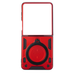 Etui pancerne Magnetic na telefon Samsung Galaxy Z Flip 7 5G czerwone