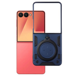 Etui Pancerne MAGNETIC na telefon Samsung Galaxy Z Flip 7 5G F766 granatowe