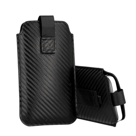 Etui Kieszonka VENNUS CARBON 17 na telefon Huawei Y6P P40 Pro czarne
